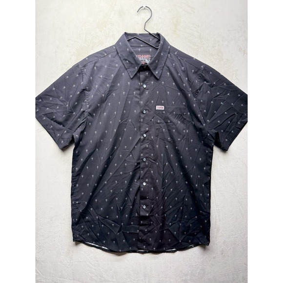 DIXXON Other - Dixxon Flannel Co The Historia Party Shirt Mens L Black Short Sleeve Pearl Snaps